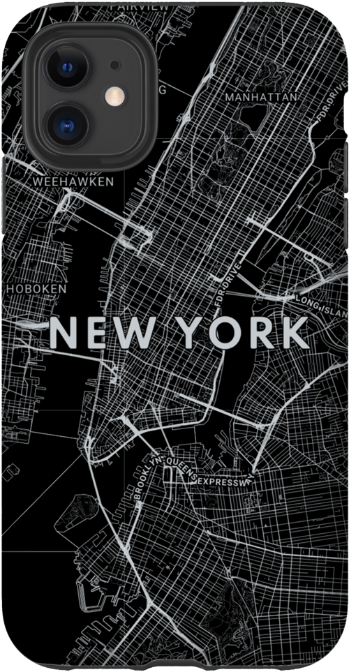 Mapify Twilight Silver New York Tough Case